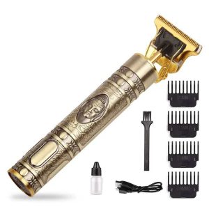 প্রিমিয়াম গোল্ডেন হেয়ার ট্রিমার – প্রফেশনাল কর্ডলেস রিচার্জেবল